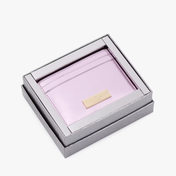 Kate Spade Kenzie Boxed Small Card Holder: Quartz Pink, 4.0×3.04, NWT - Picture 1 of 4